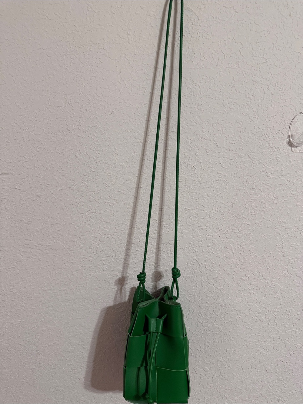 Green Woven Crossbody Bag - Unbranded